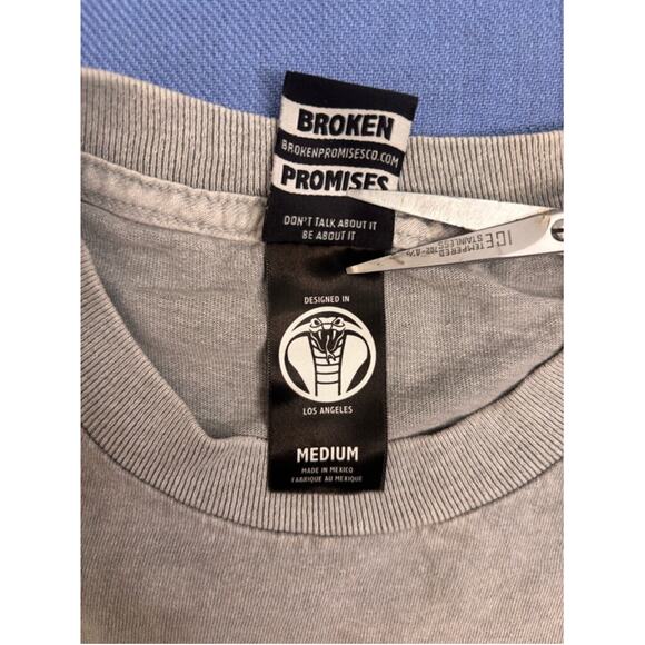 Men's Broken Promises Graphic T-Shirt Medium Gray - Picture 8 of 11
